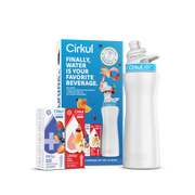 22oz. White Stainless Steel Bottle Starter Kit